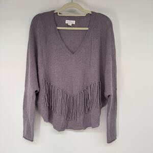 Velvet by Graham & Spencer Cashmere Juliette Dolman Sweater Women's Sz L Purple
